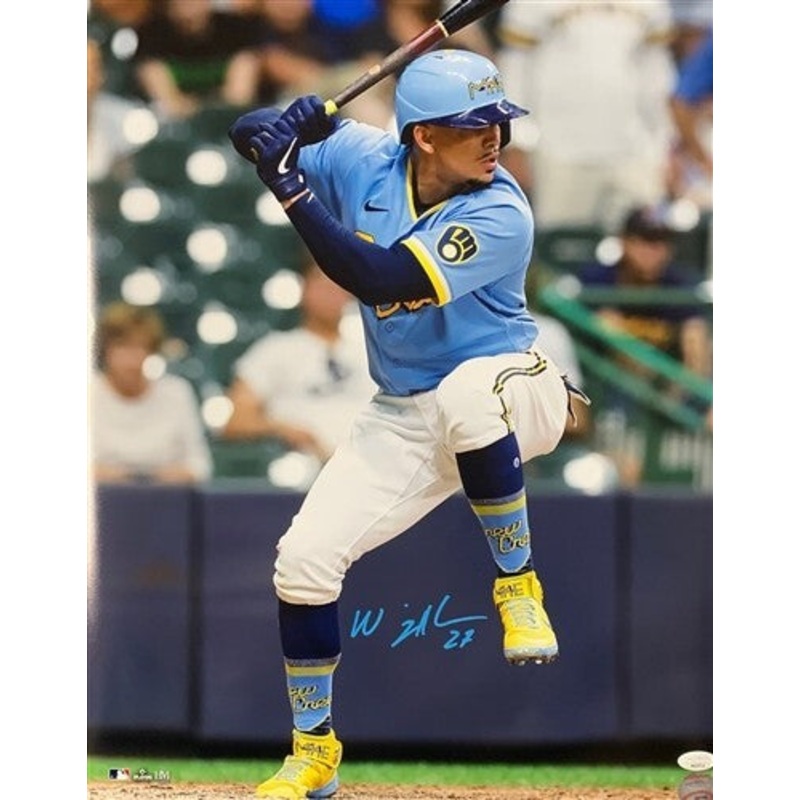 Brewers Infielder WILLY ADAMES Signed 16×20 Photo #12 AUTO – JSA
