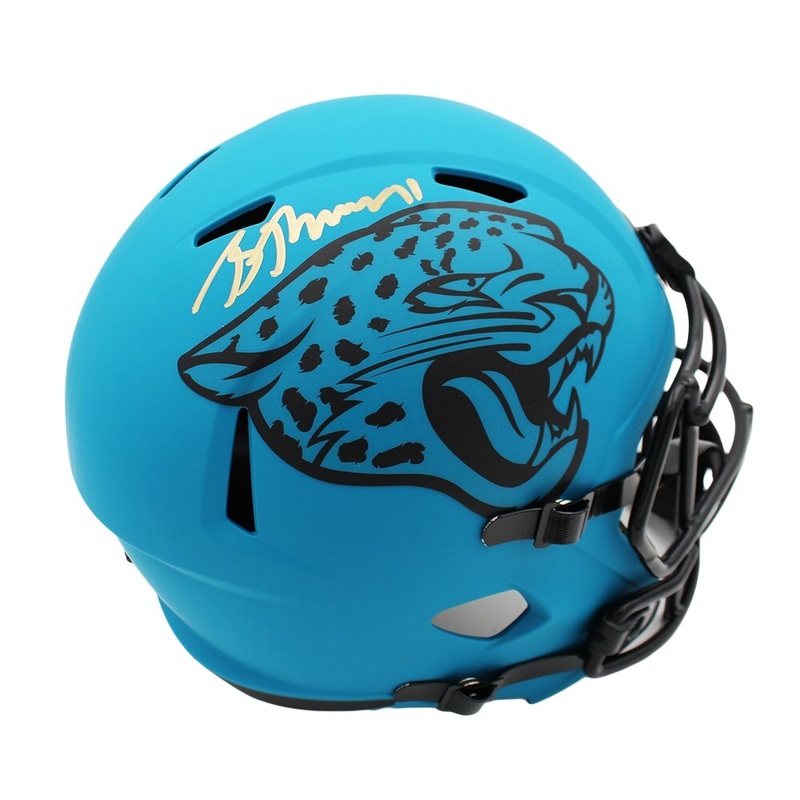 Brian Thomas Jr Signed Jacksonville Jaguars Speed Full Size Rave NFL Helmet