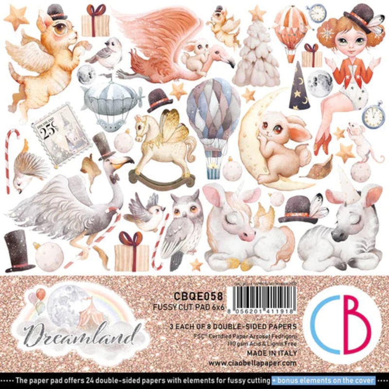Ciao Bella Dreamland Fussy Cut Pad 6×6 24/Pkg