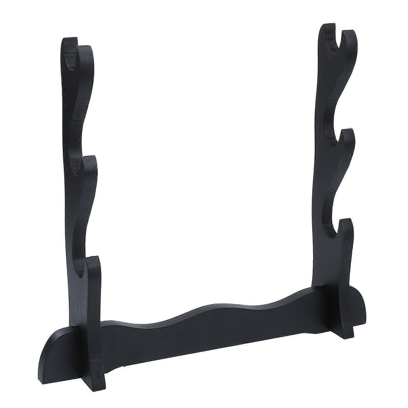 Display Rack Swords Collection Stand Flute Storage Rack Wooden Swords Holder