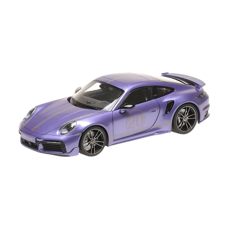Porsche 911 (992) Turbo S Coupe Sports Design 2021 – Viola – 1:18 Scale Diecast Model Car