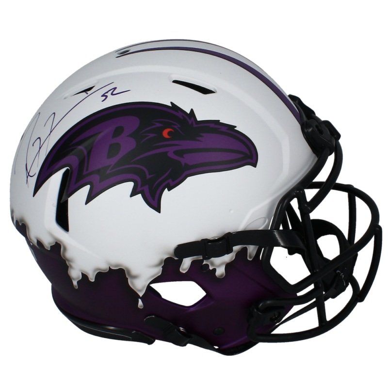 Ray Lewis Autographed ‘Drip’ Baltimore Ravens Lunar Authentic Helmet Beckett