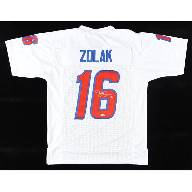 Scott Zolak Signed Patriots Jersey (JSA) New England’s #2 Quarterback 1991-1998