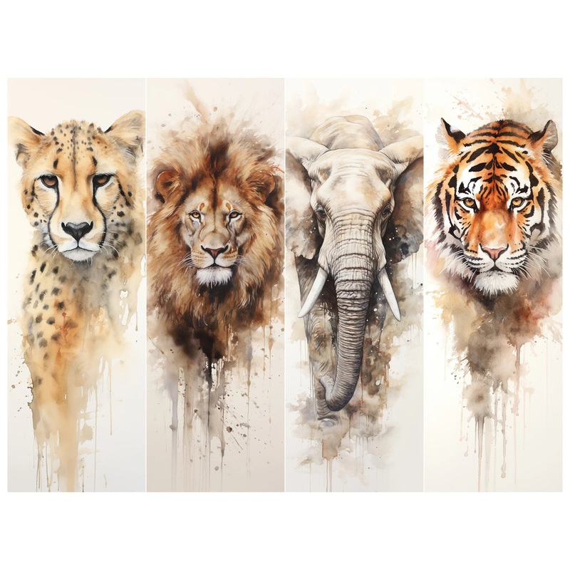 Simply Stated – Wild Animals Bookmark Sheet