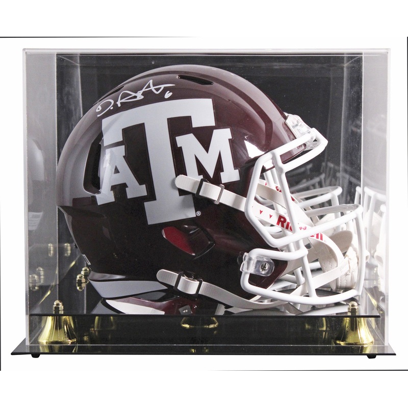 Texas A&M De’Von Achane Signed Full Size Speed Rep Helmet W/ Case BAS Witnessed
