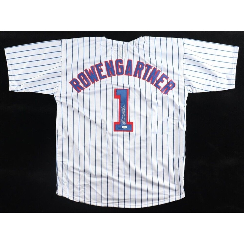 Thomas Ian Nicholas Signed Chicago Cubs Jersey Henry Rowengartner (JSA QR Code)
