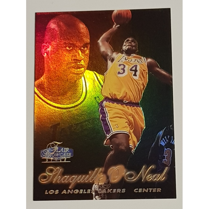 1997-98 Flair Showcase Style Row 2 Shaquille O’Neal #7 Showstopper Trading Card