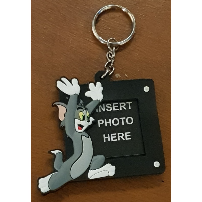 1998 Tom and Jerry Vintage Demons and Merveilles Vinyl Photo Frame Keychain