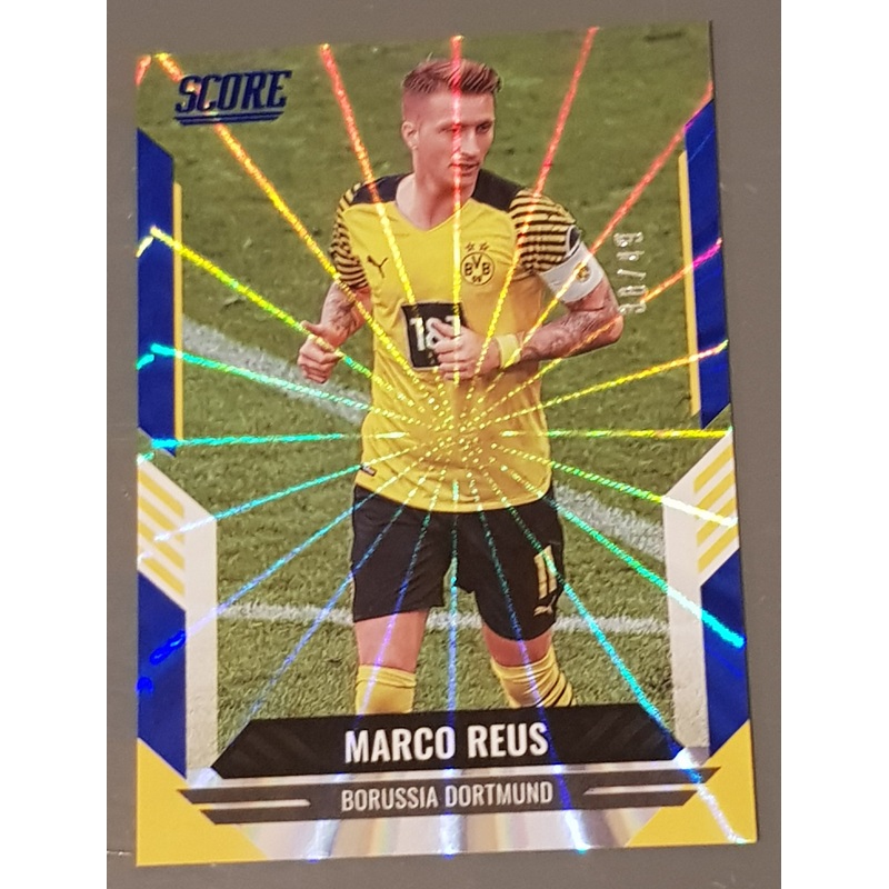 2021-22 Panini Score FIFA Marco Reus #122 Blue Laser Parallel /49 Trading Card