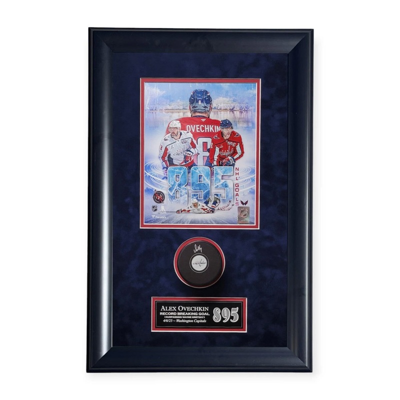 Alex Ovechkin Capitals Signed Autographed Puck Collage Framed To 14×23 Fanatics