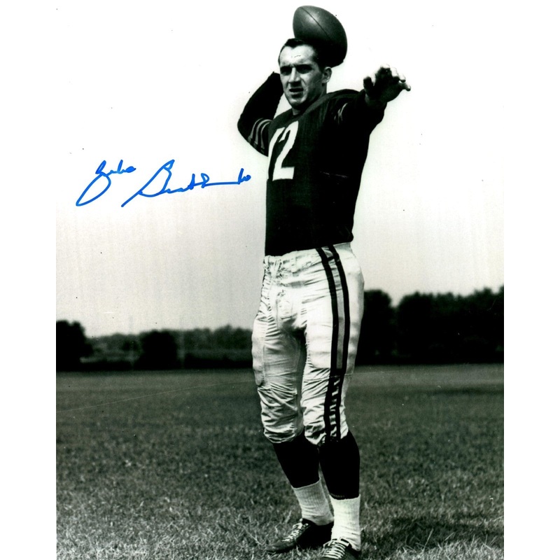Bears Quarterback ZEKE BRATKOWSKI Signed 8×10 Photo #1 AUTO – 1952,1957-60