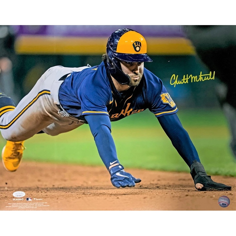 Brewers Outfield Prospect GARRETT MITCHELL Signed 16×20 Photo #3 AUTO – JSA