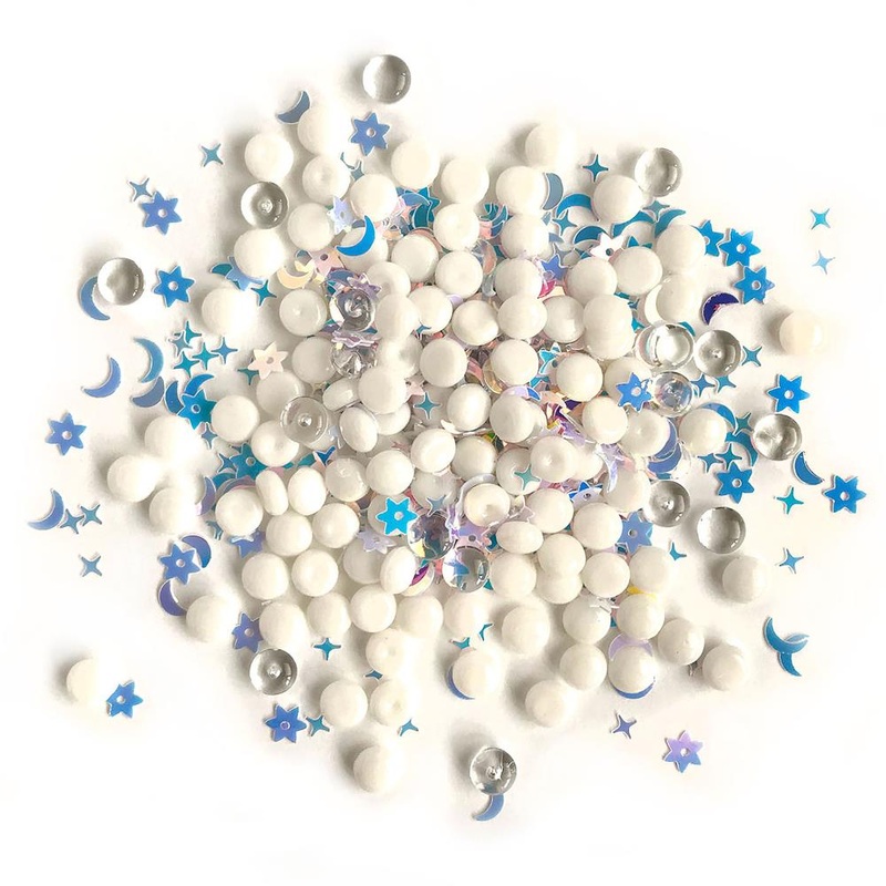Buttons Galore Shimmerz Embellishments 18g Lunar