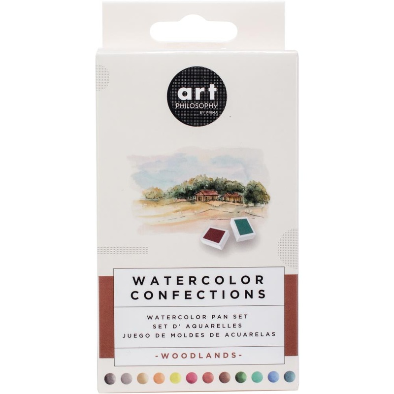 Prima Watercolor Confections Watercolor Pans 12/Pkg – Woodlands