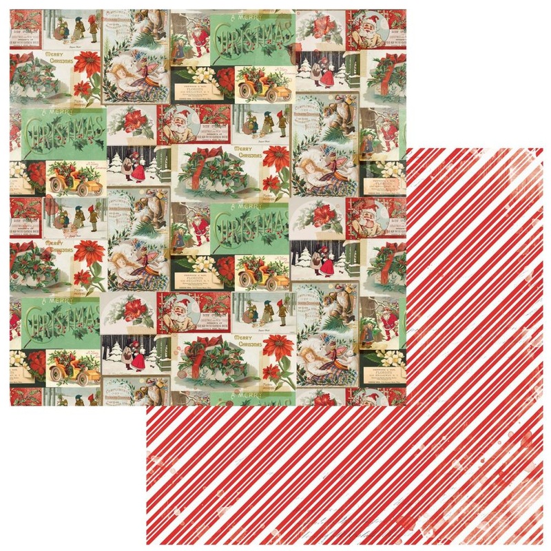 49 and Market Christmas Spectacular Double-Sided Cardstock 12X12 Vignettes