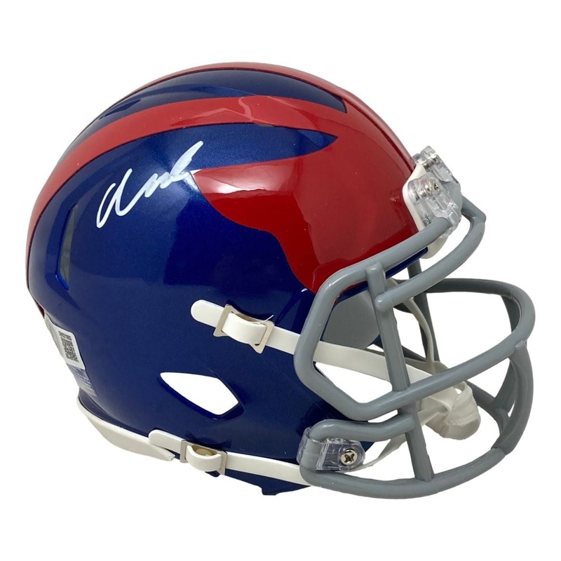 Abdul Carter Signed New York Giants Alternate Mini Speed Helmet BAS