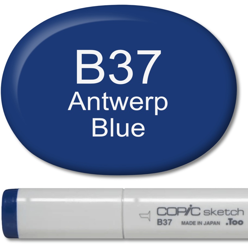 Copic Sketch Marker – B37 Antwerp Blue