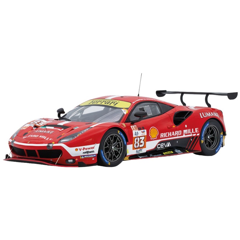 Ferrari 488 GTE EVO No.83 RICHARD MILLE AF CORSE LE MANS 2023 – 1:18 Scale Resin Moidel Car