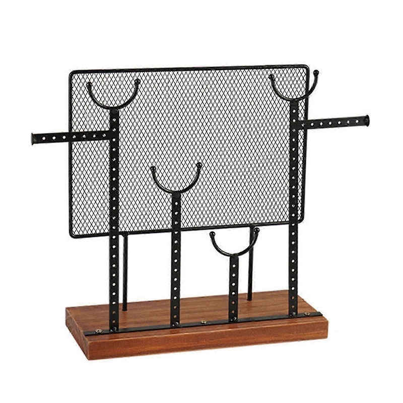 Iron Wood Display Stand Mesh Earring Holder Stand Jewelry For Valentine’s Day
