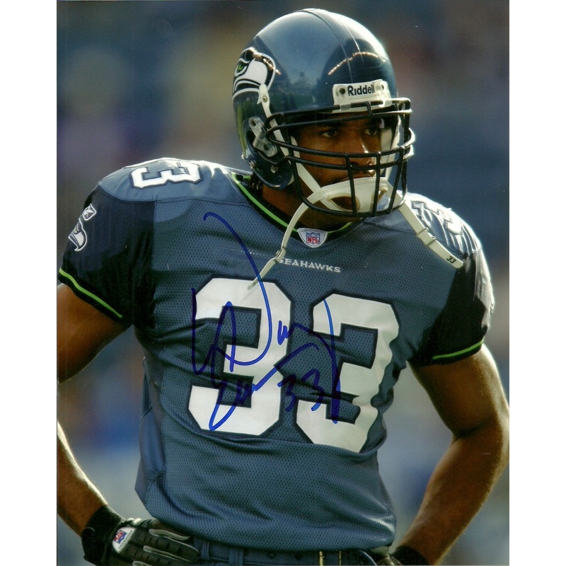 Seattle Seahawks DOUG EVANS Signed 8×10 Photo #1 AUTO ~ Def Back 2002-2003