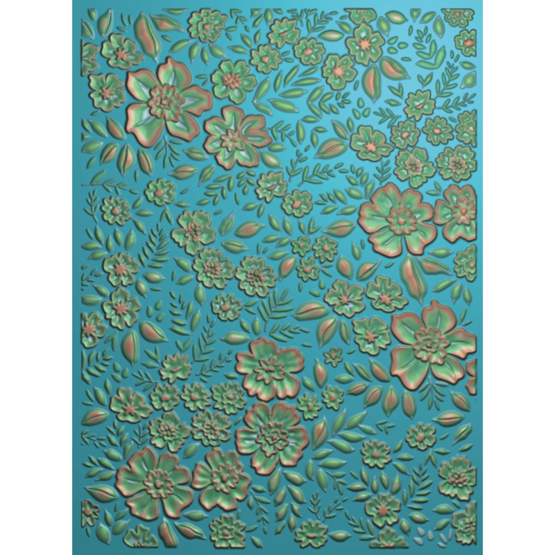 Spring Medley – 3D Embossing Folder