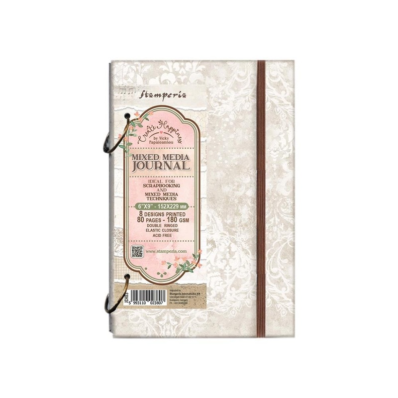 Stamperia Create Happiness Ring Mixed Media Journal 6X9