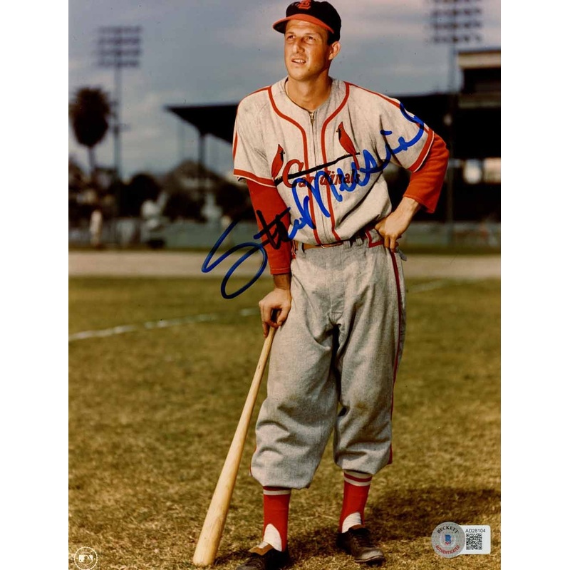 Stan Musial Autographed/Signed St Louis Cardinals 8×10 Photo Beckett 50415