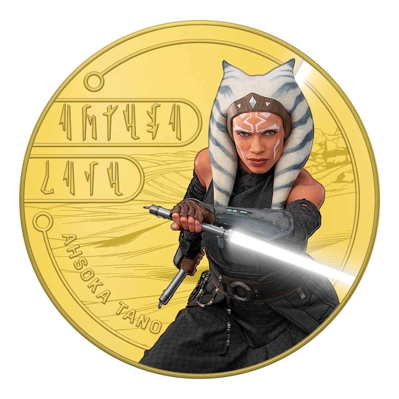 Star Wars The Mandalorian Ahsoka Tano Gold-plated Prooflike Commemorative