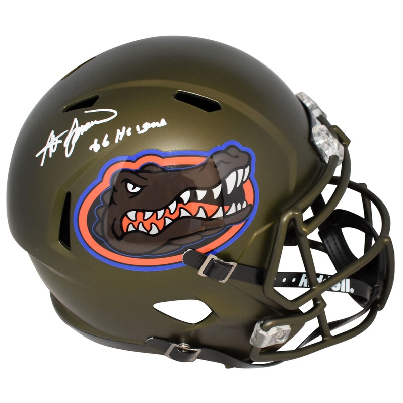 STEVE SPURRIER SIGNED FLORIDA GATORS SWAMP FULL SIZE SPEED HELMET W/ 66 HEISMAN