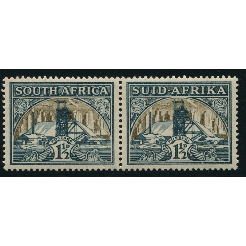 1936 1 1/2d GREEN & BRIGHT GOLD – SACC 57