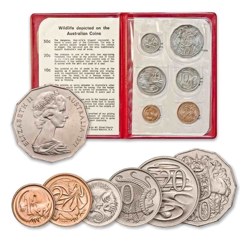 Australia 1971 6-Coin Mint Set
