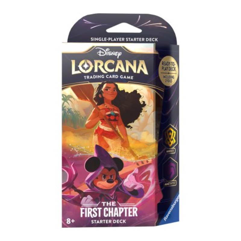 Disney Lorcana the First Chapter Moana & Sorcerer Mickey Single Player Starter Deck (+ booster pack)