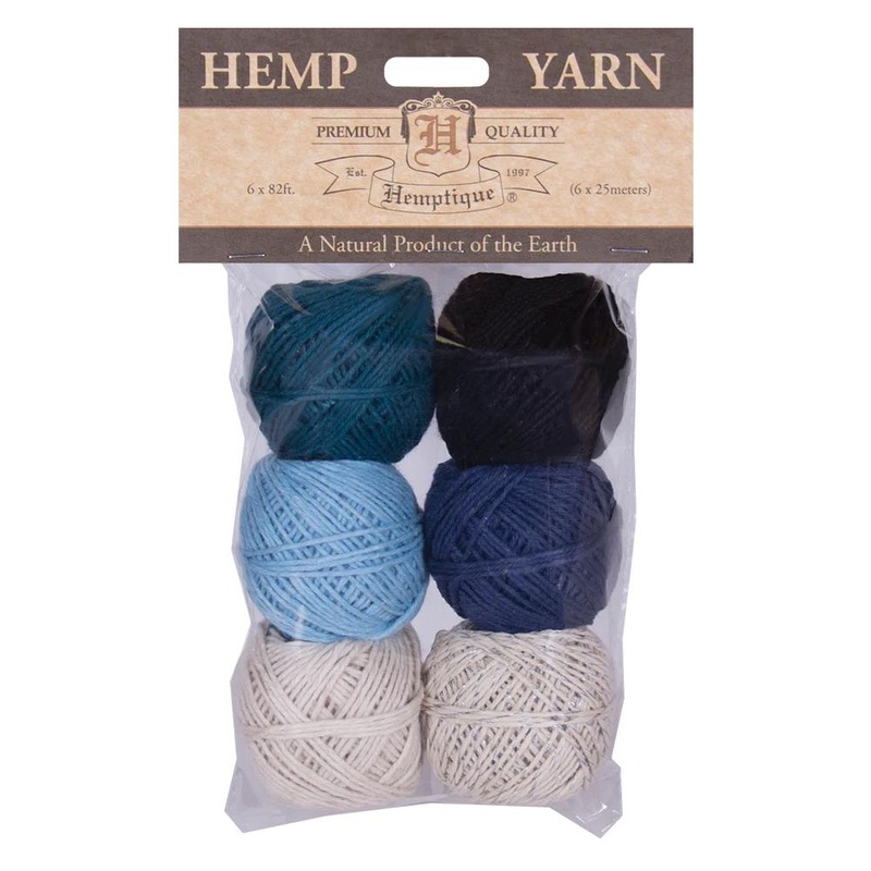 Hemptique Hemp Yarn Bon Bons 25m 6/Pkg Denim