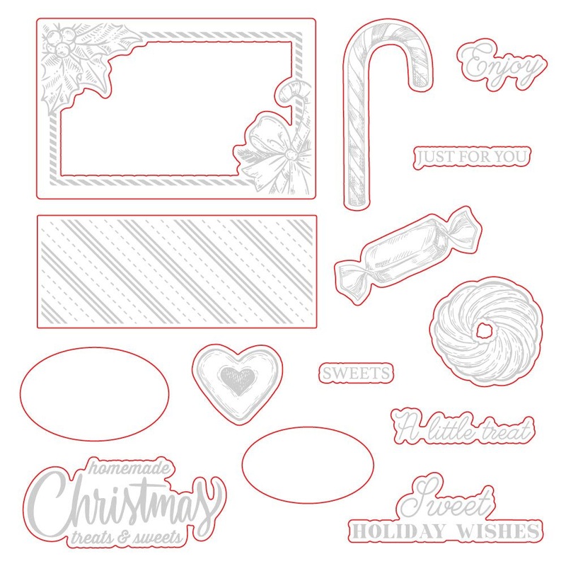 Holiday Treats Vintage Gift Card Box Add-On – Honey Cuts – Retiring