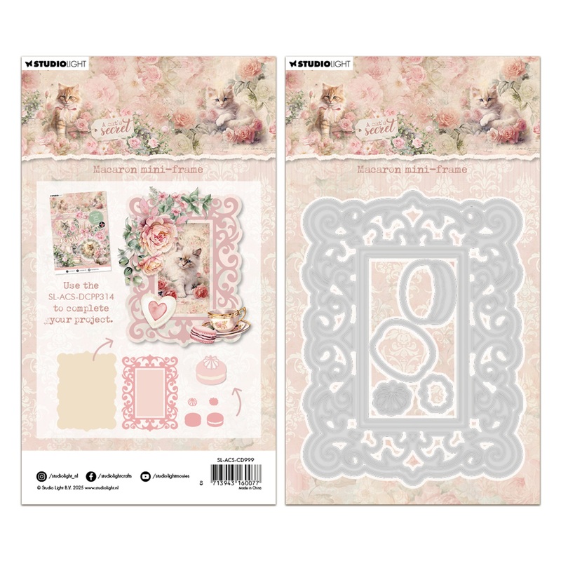 Studio Light A Cat’s Secret – Cutting Die Macaron Mini-frame