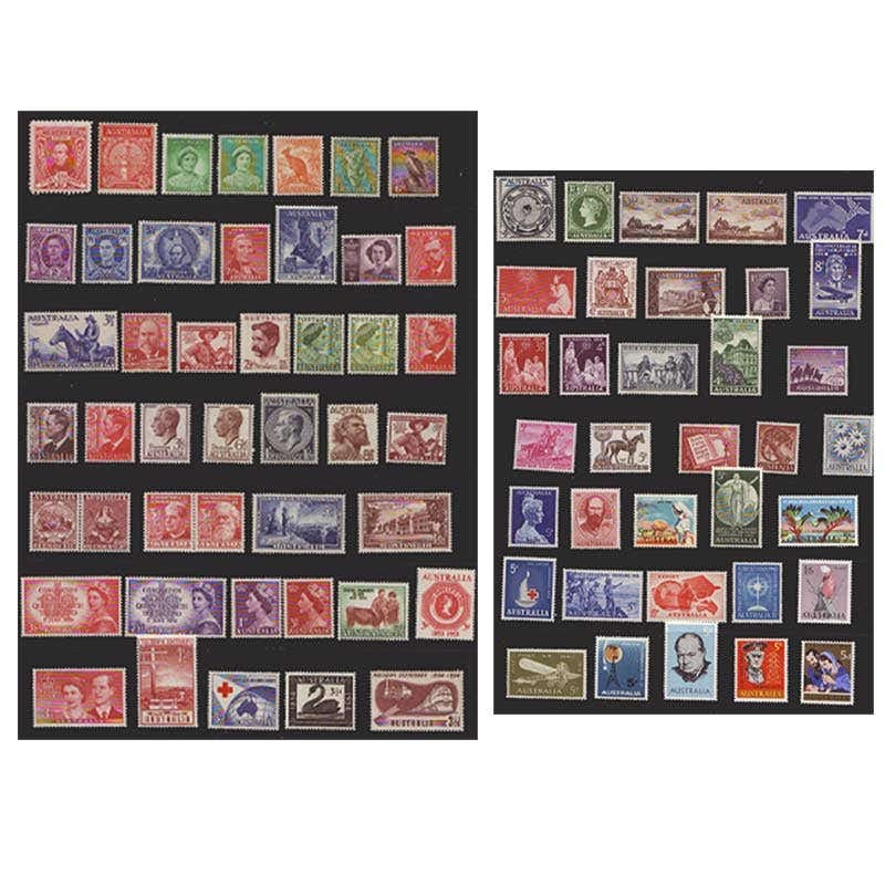 1930-65 Predecimal 80-Stamp Set Mint Unhinged
