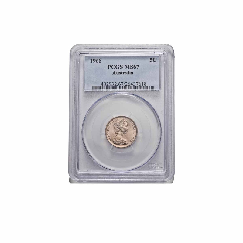 1968 5c PCGS MS67 (Gem Uncirculated)