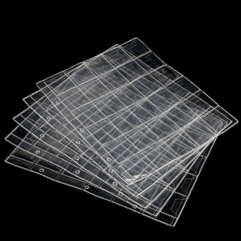 30 Pockets Coin Pages Coin Collection Pages Fit Most Binder Coin Collecting Supplies Coin Sleeves for Coin Stamp Badges