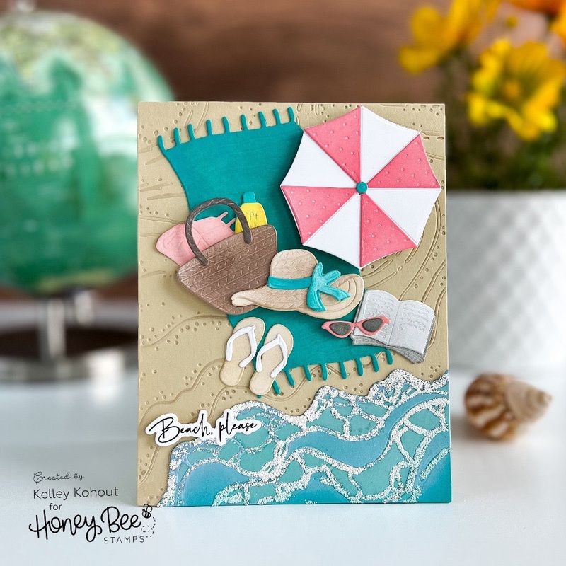 Beach Break – Set of 2 –  6×6 Coordinating Stencils