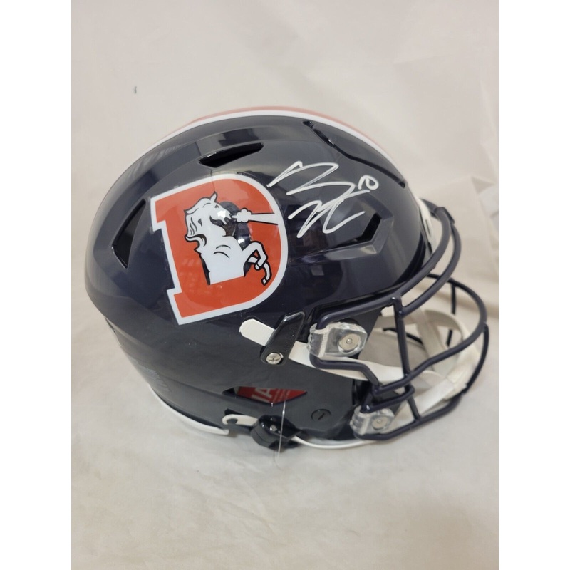 BO NIX SIGNED DENVER BRONCOS COLOR RUSH SPEEDFLEX AUTHENTIC HELMET BECKETT QR