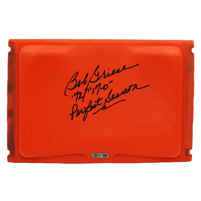 Bob Griese Signed Miami Dolphins Orange Bowl Orange #12 Stadium Seatback-72/17-0