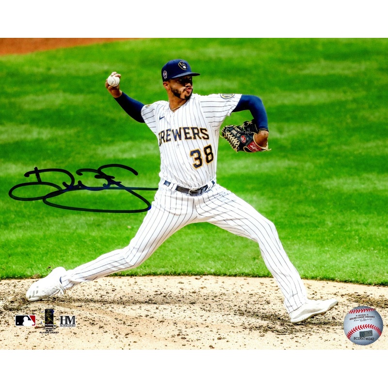 Brewers DEVIN WILLIAMS Signed 8×10 Photo #5 AUTO – 2020 NL Rookie of the Year