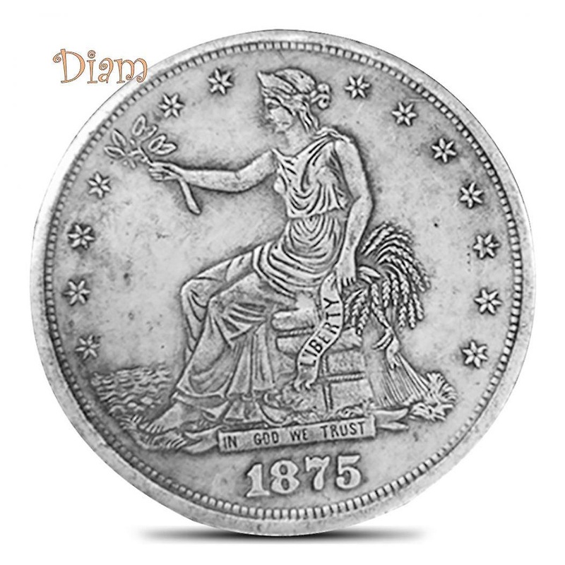 Elens Store Antique 1875 Old Morgan Liberty US Commemorative One-dollar Copy Coins Collectibles