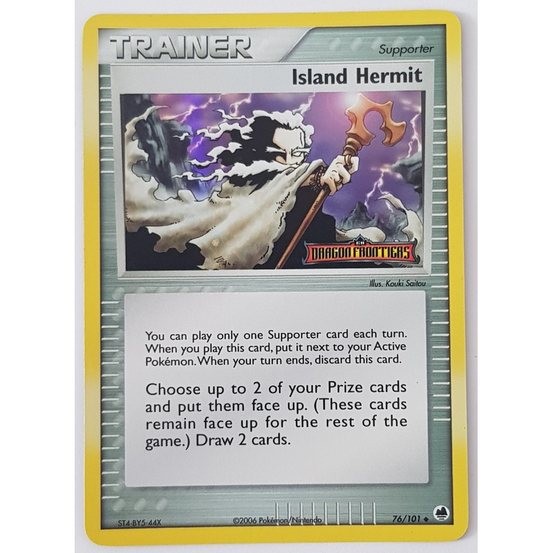 Pokemon Ex Dragon Frontiers Island Hermit #76/101 Reverse Holo Trading Card