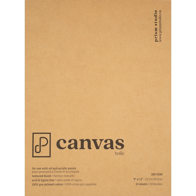 Prism Studio Canvas Pad, 9 x 12