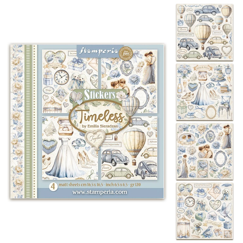 Stamperia Timeless Stickers (4pcs)