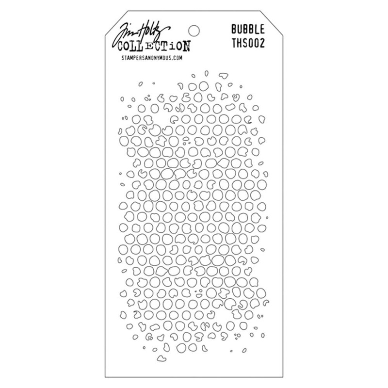 Tim Holtz Layered Stencil 4.125X8.5 Bubble