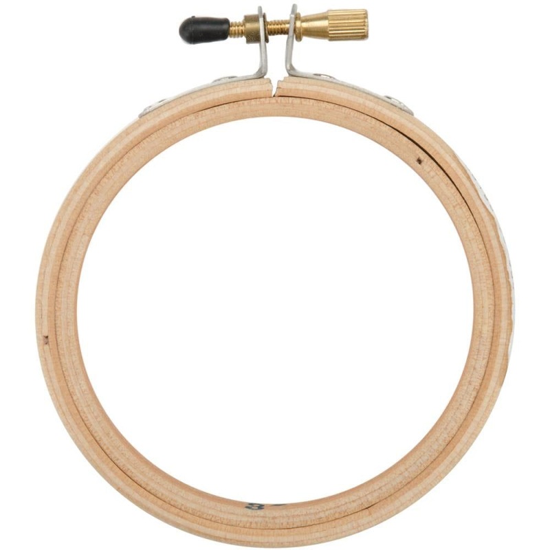 3 Wood Embroidery Hoop W/Round Edges By Frank A. Edmunds