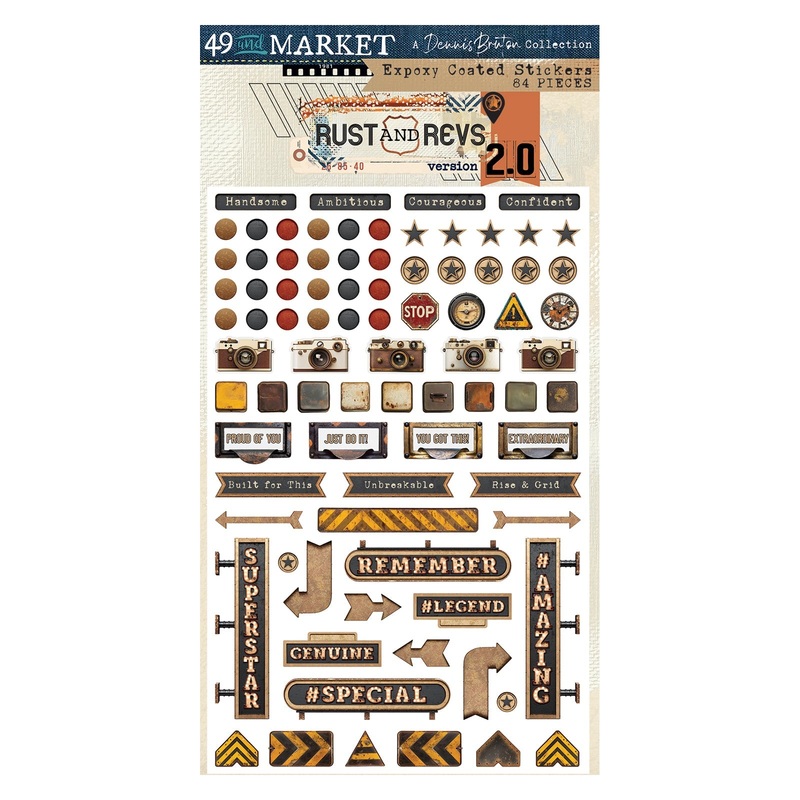 49 and Market Rust & Revs 2.0 Epoxy Stickers