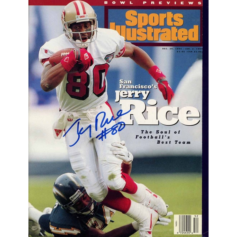 Jerry Rice Signed Magazine 49ers Sports Illustrated 12/26/1994 Beckett 50688